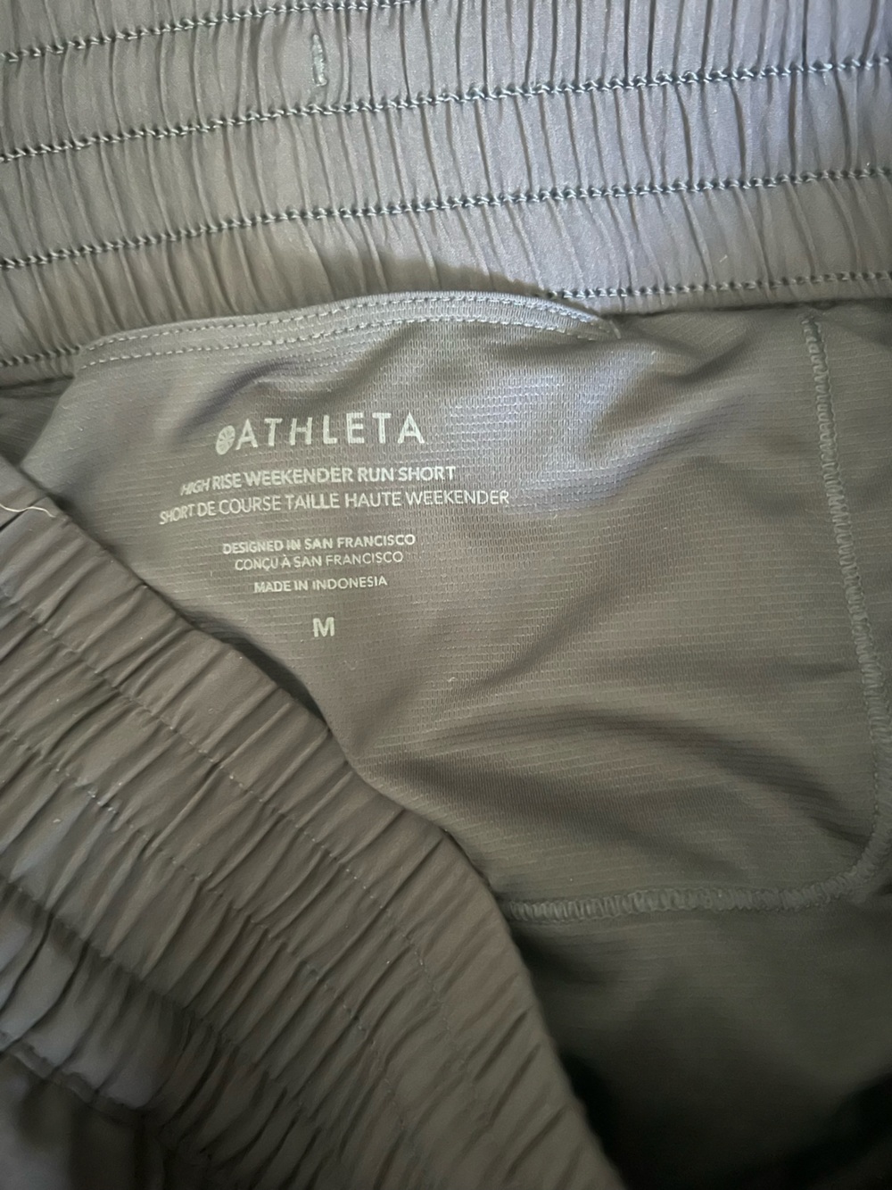 Athleta Navy High Rise Weekender Run Short - Picture 3 of 3